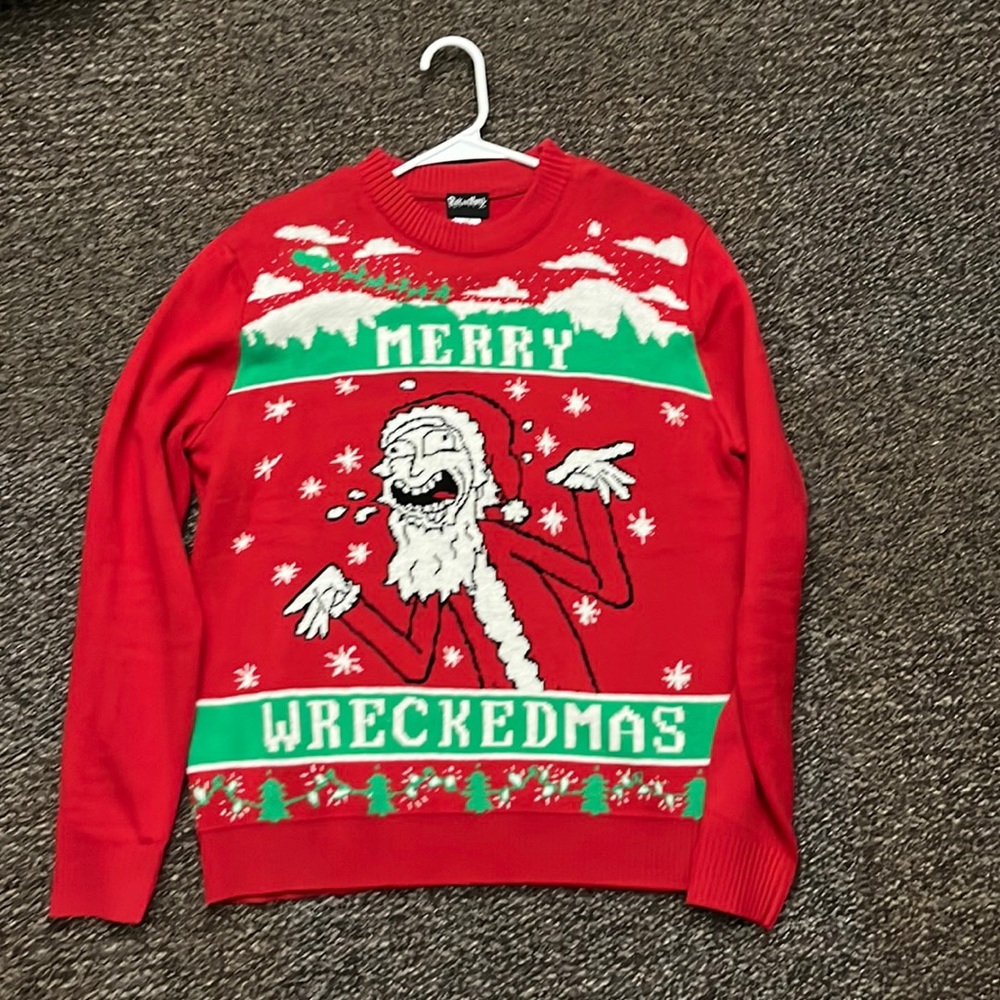 Rick and Morty ugly Christmas sweater